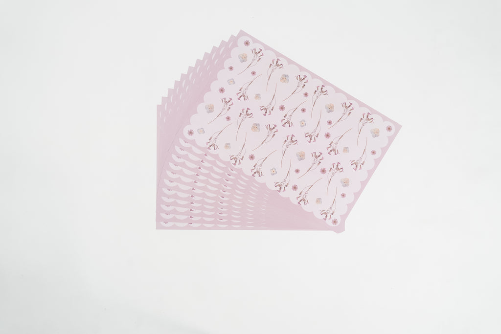 Blush Stems Paper Placemats