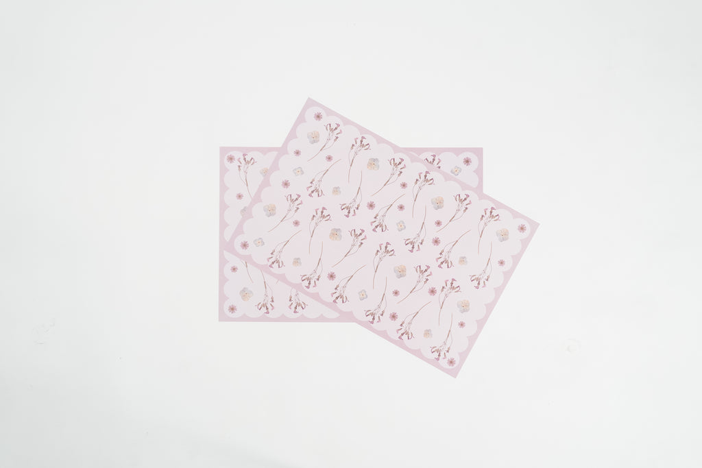 Blush Stems Paper Placemats