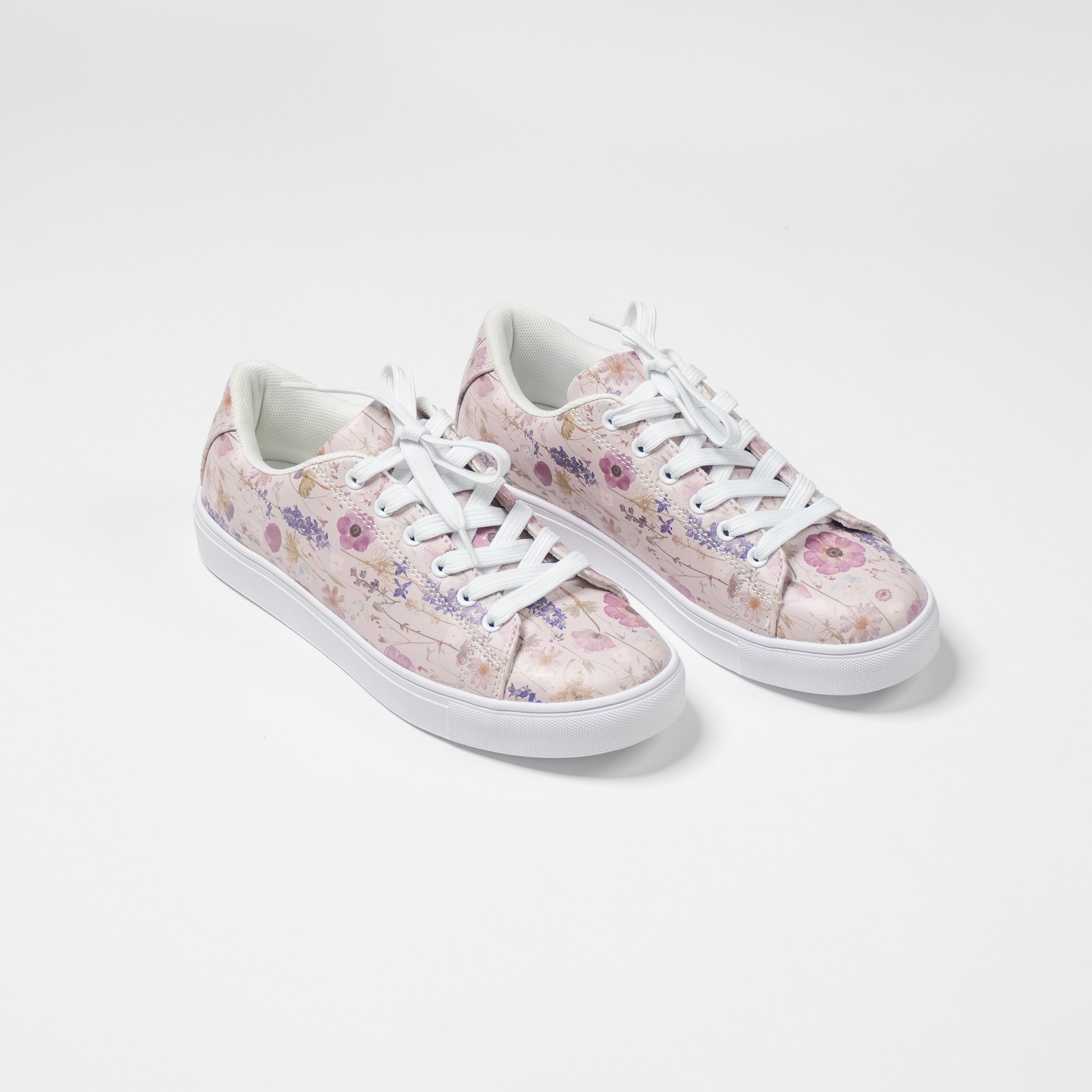 Pink Petals Faux Leather Sneaker