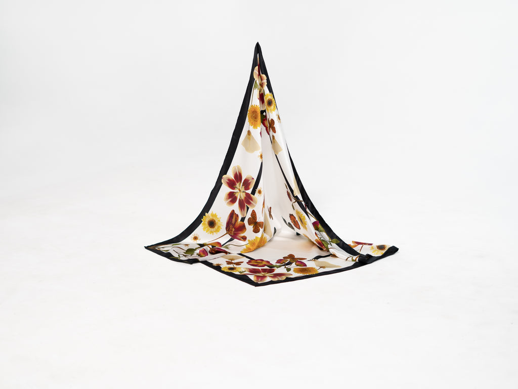 Summer Sunflower Silk Scarf