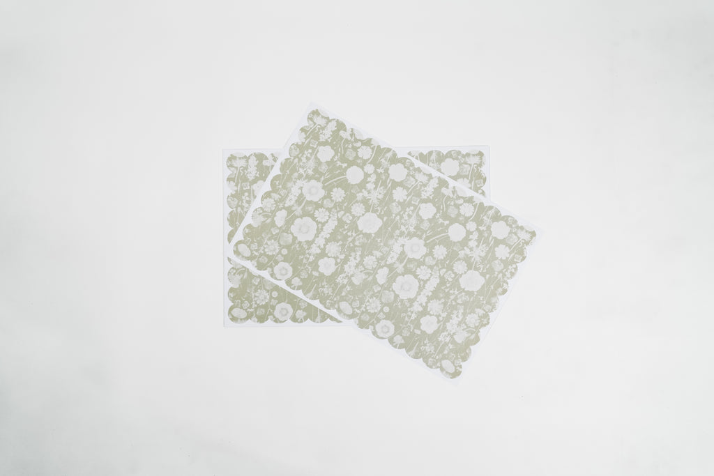Mint Spring Paper Placemat