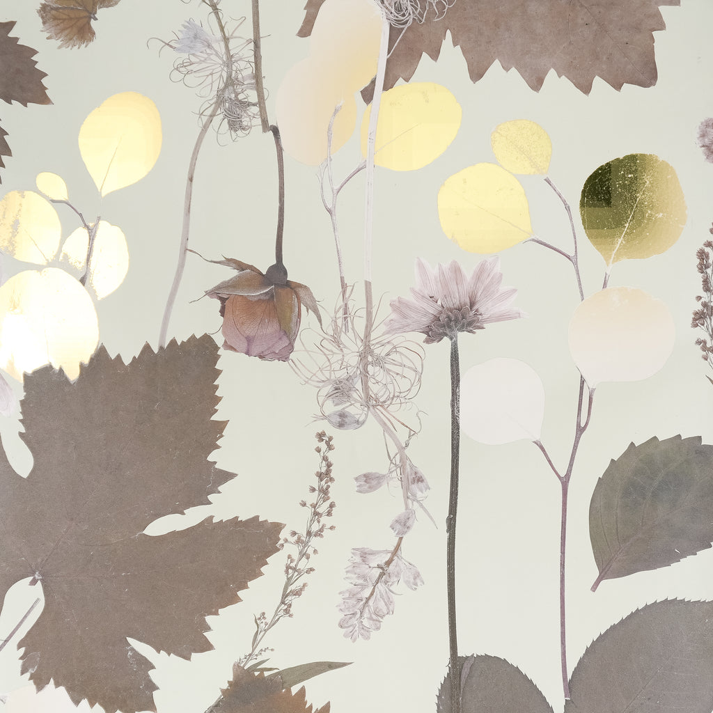 Olive & Gold Forest Wallpaper