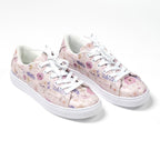 Pink Petals Faux Leather Sneaker