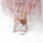 Pink Petals Faux Leather Sneaker