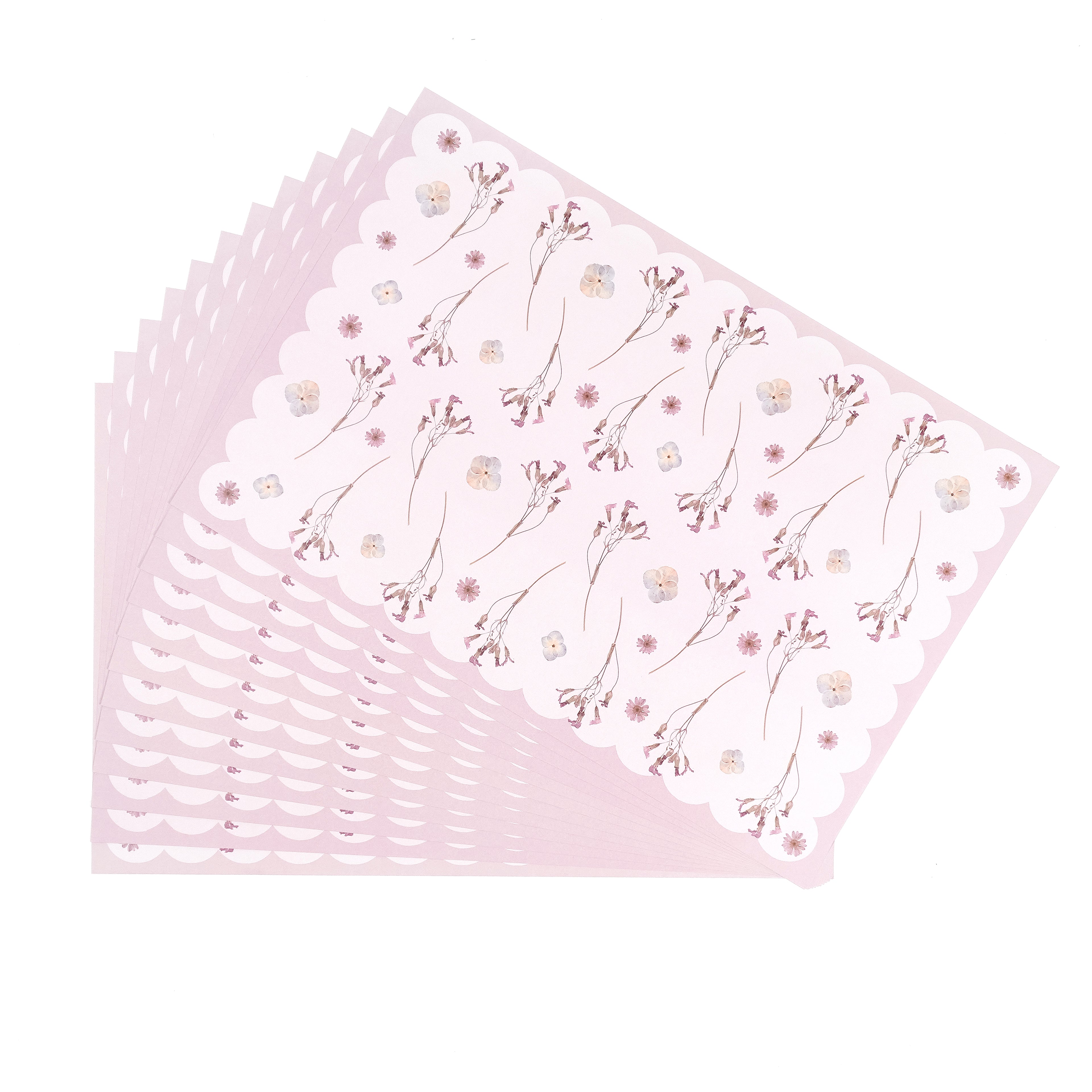 Blush Stems Paper Placemats