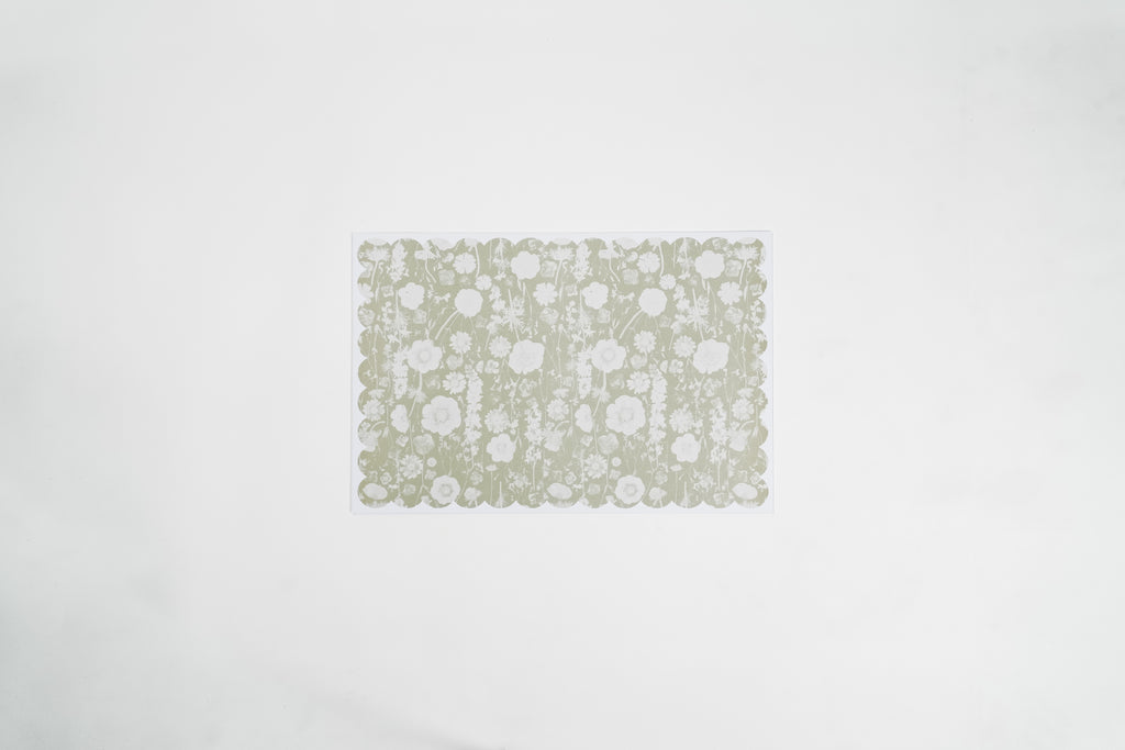 Mint Spring Paper Placemat