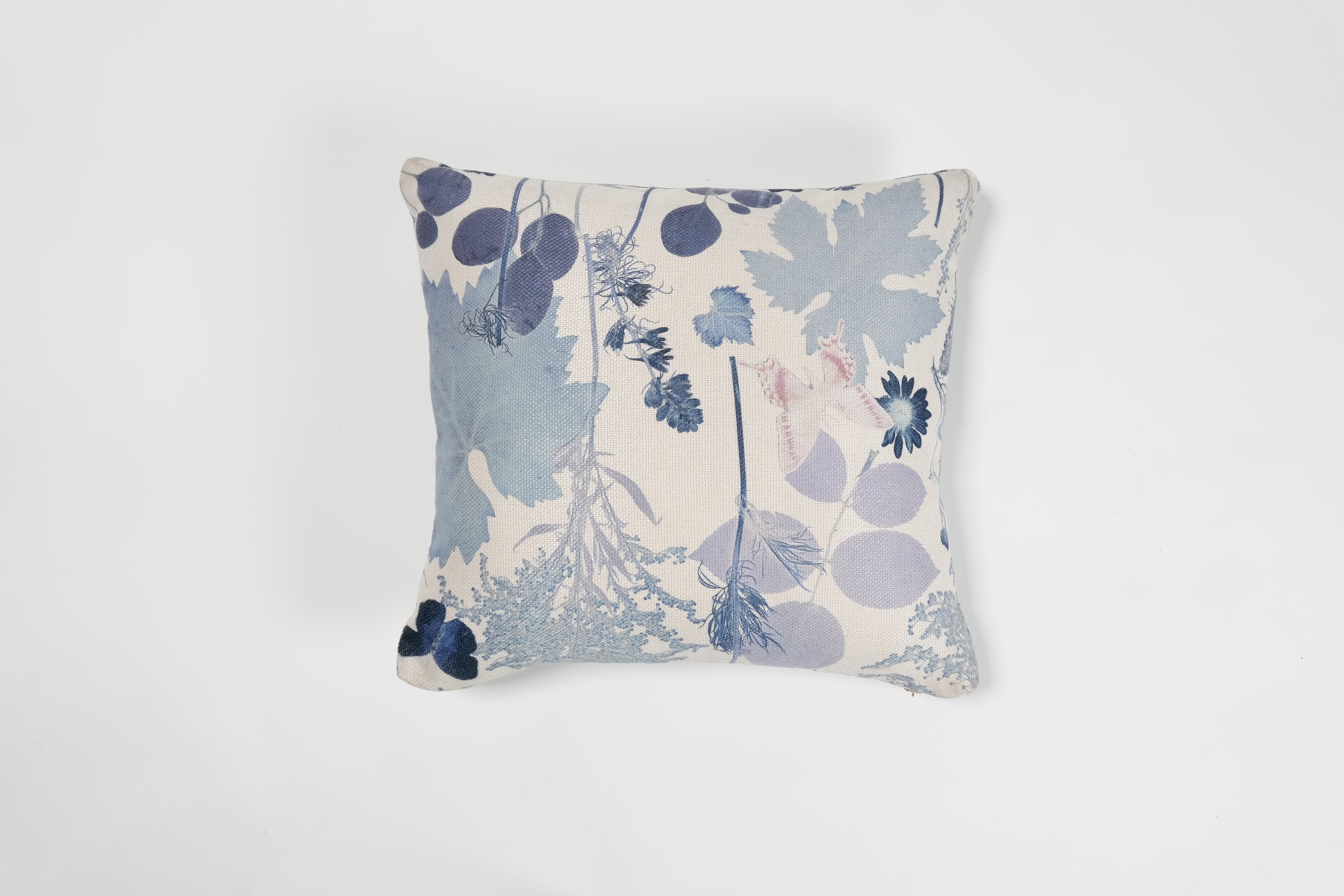 White Blue Forest Pillowcase Linen