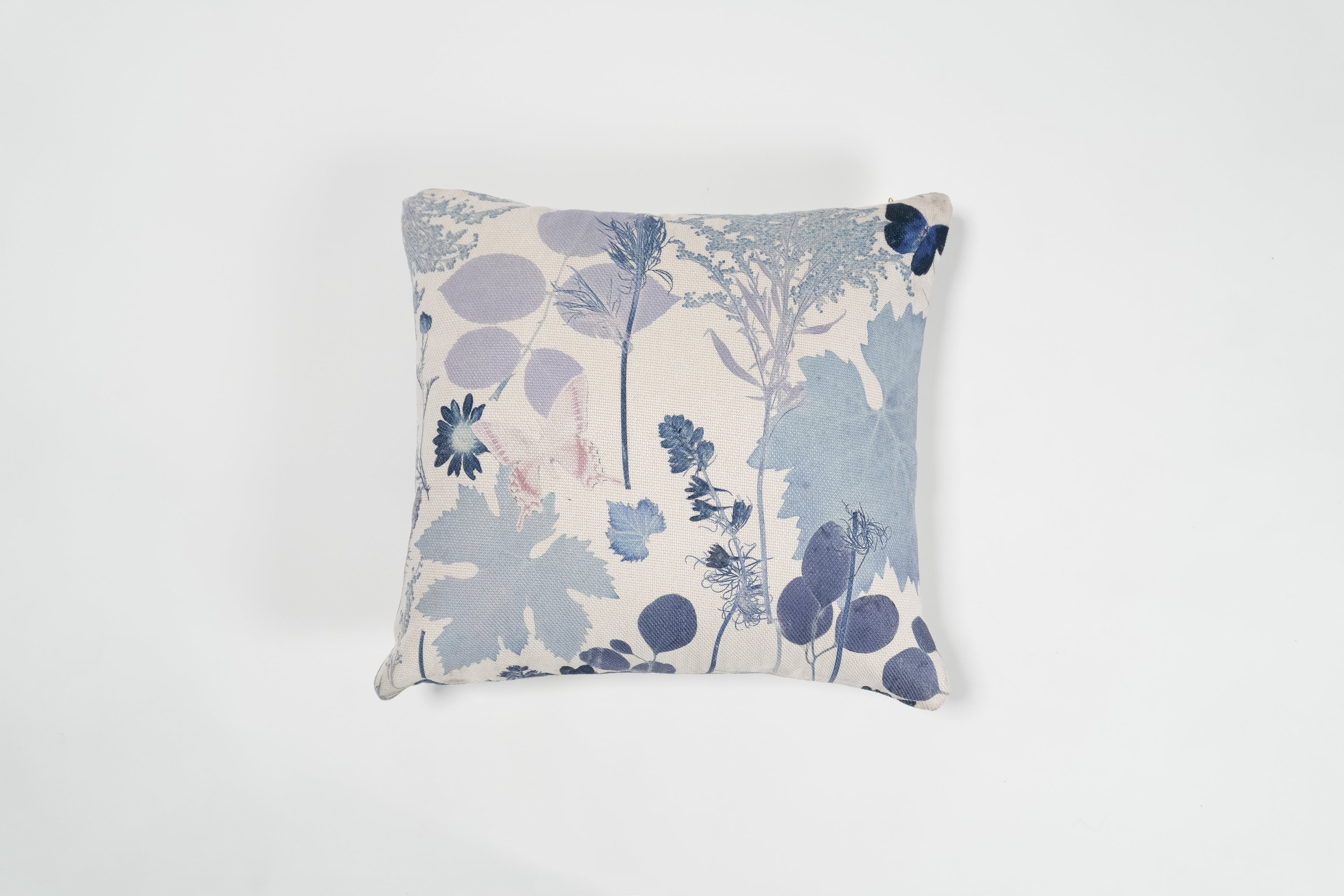 White Blue Forest Pillowcase Linen