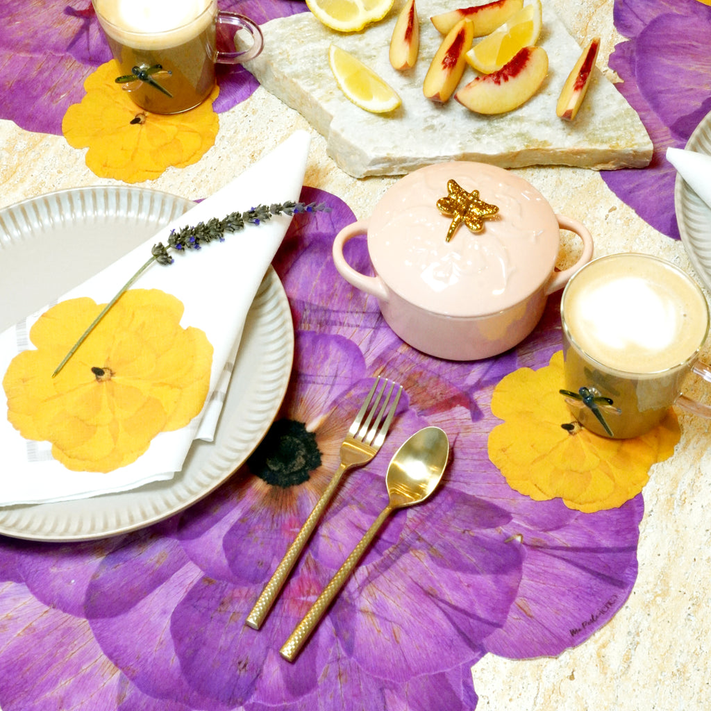 Anemone Botanical Placemat Set