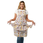 Fantasy Blooms Ruffled Skirt Apron