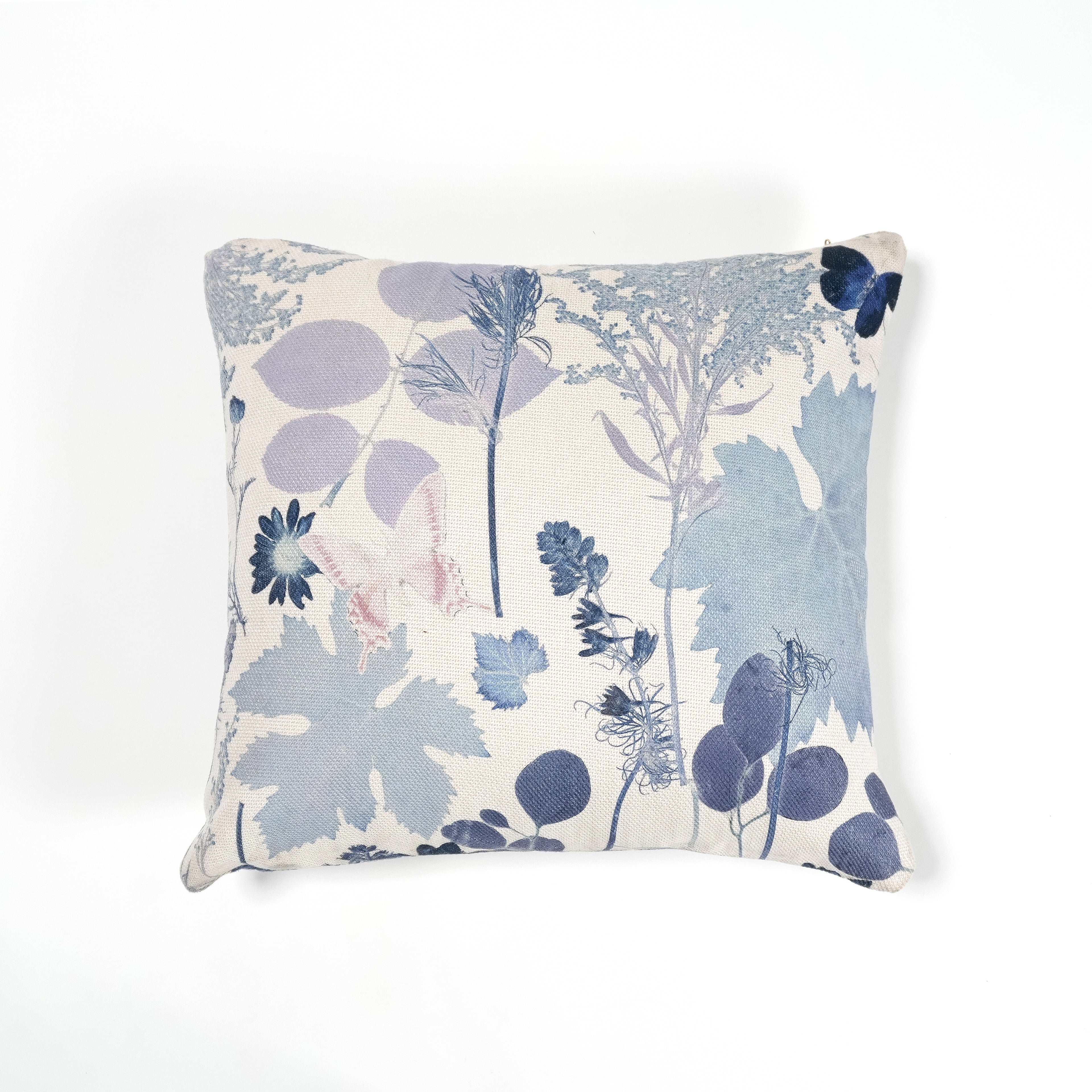 White Blue Forest Pillowcase Linen