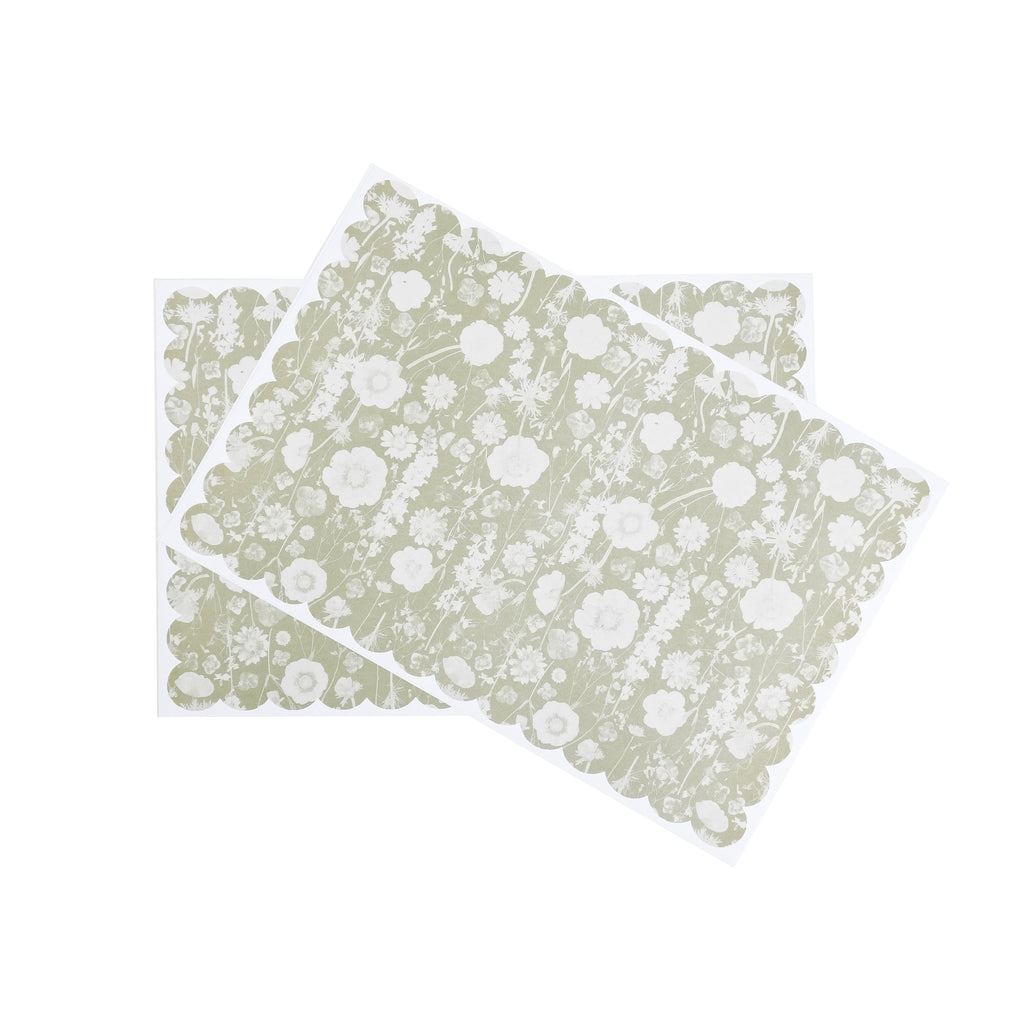 Mint Spring Paper Placemat