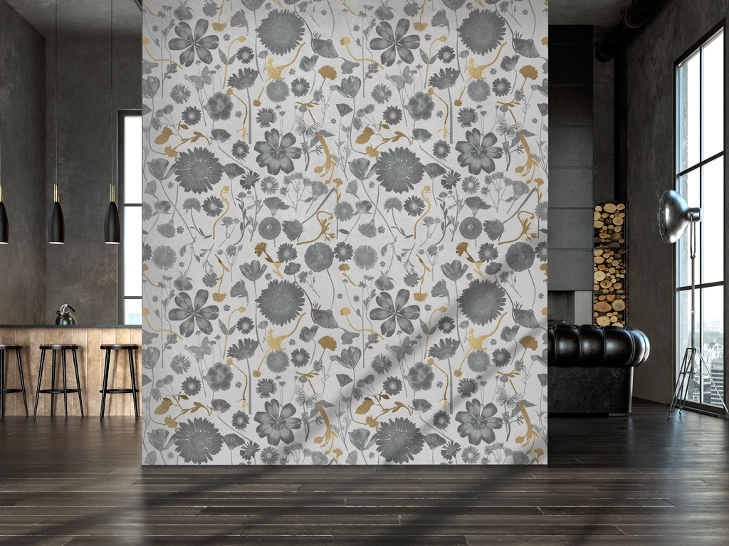 White & Silver Summer Wallpaper