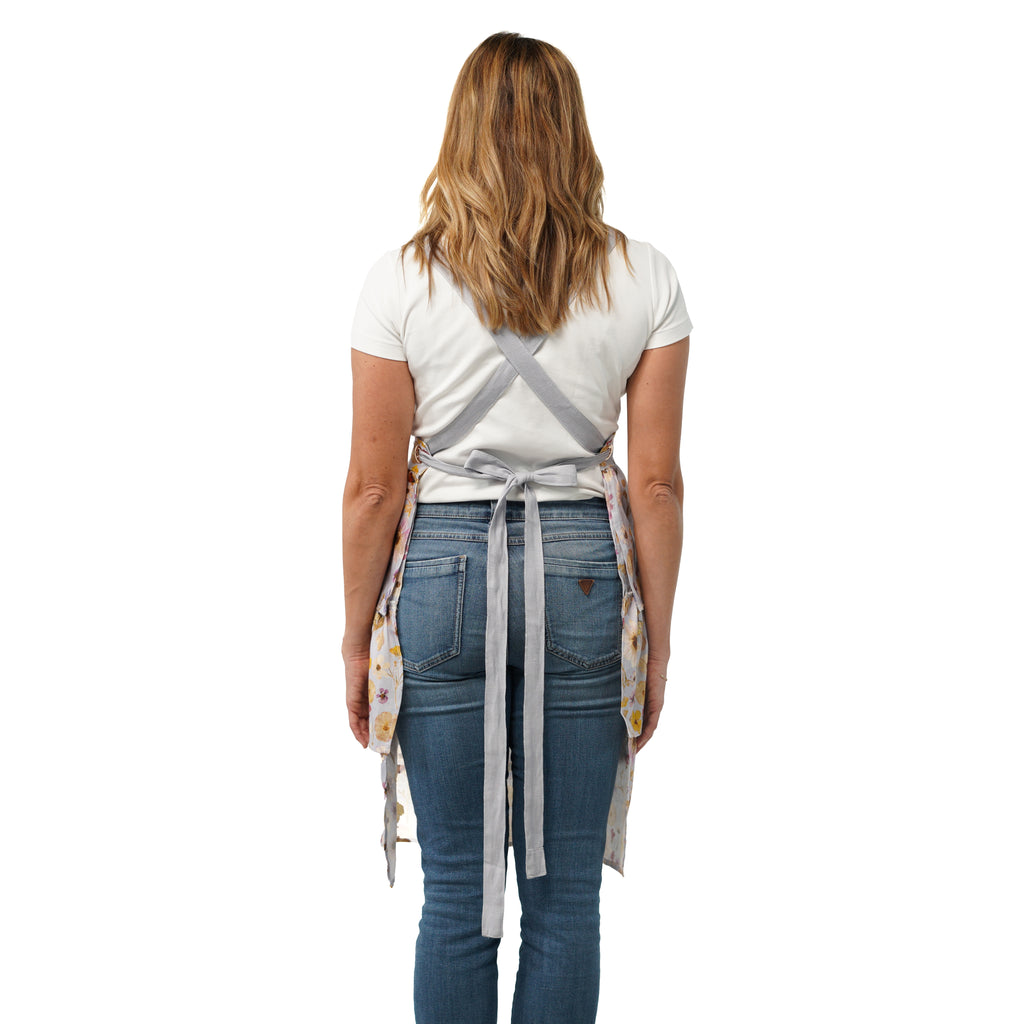 Fantasy Blooms Ruffled Skirt Apron