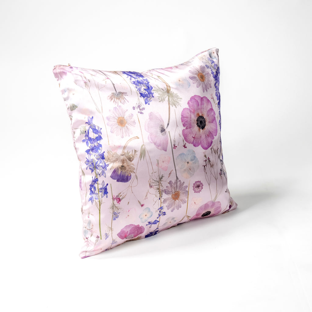 Pink Spring Pillowcase Satin