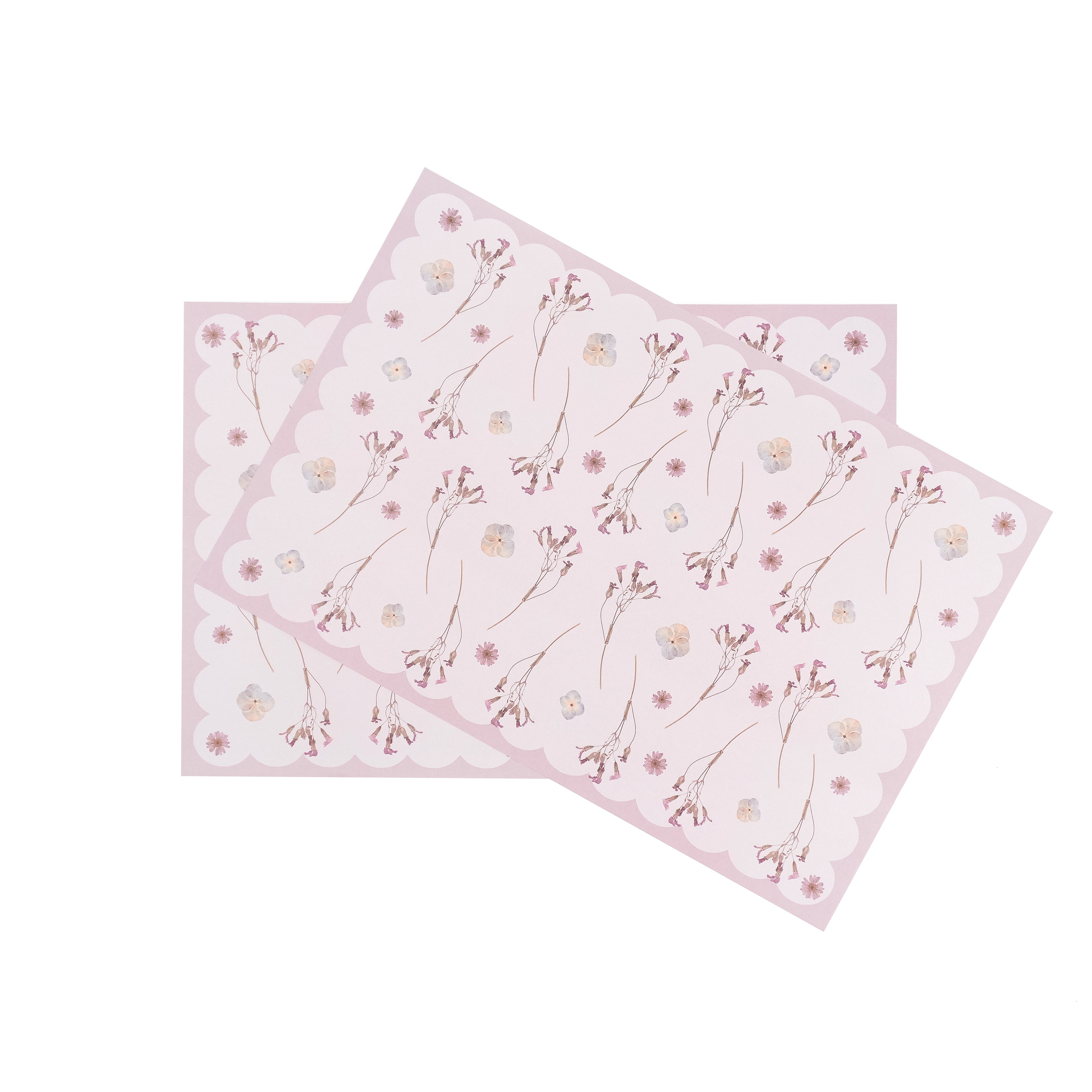 Blush Stems Paper Placemats