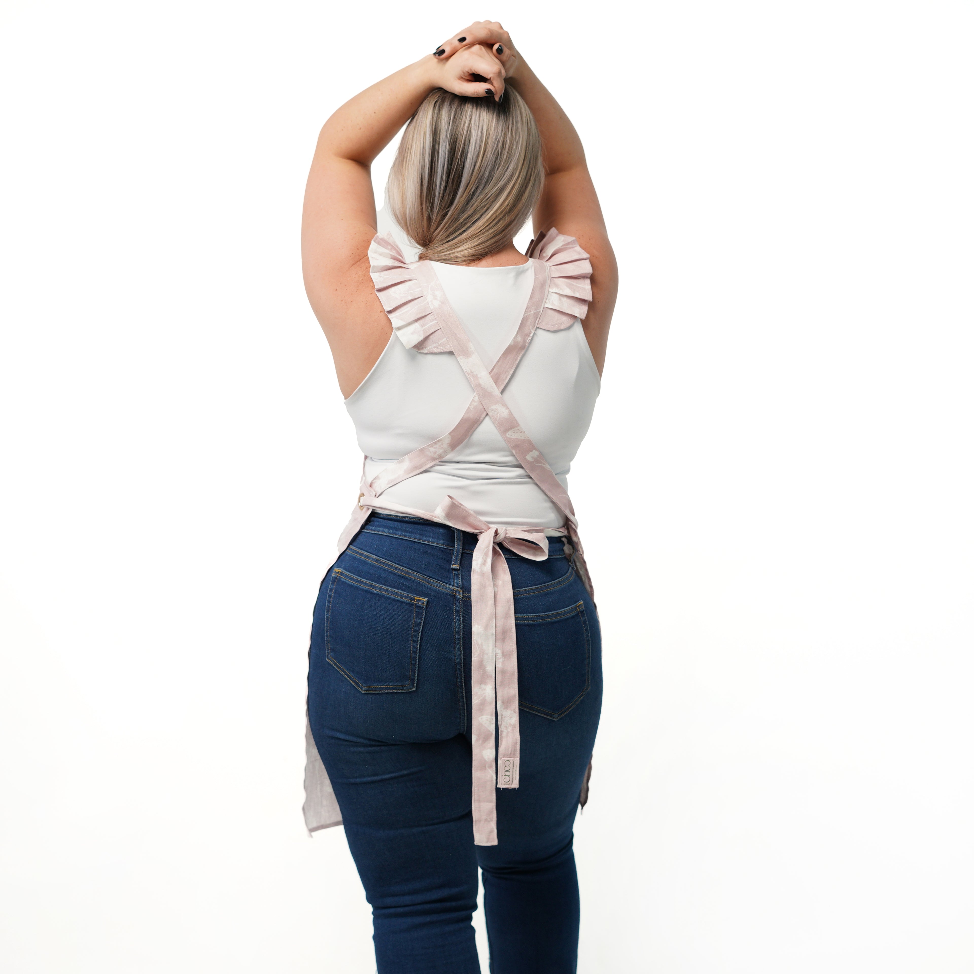 Sweet Pink Crossback Apron